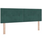 vidaXL Naslon za glavo z gumbi, temno zelena, 140 cm, žamet, (22049231) | Shoptok.si