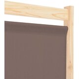 Sobna pregrada s 5 panela od tkanine 200 x 170 x 4 cm smeđa | shoptok.hr