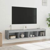  The Living Store TV omarica z LED lučkami 2 kosa betonsko siva 80x30x30 cm - TV Omarica, (21499200) | Shoptok.si