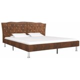  Okvir za krevet od umjetne brušene kože smeđi 180 x 200 cm | shoptok.hr