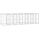 Vanjski kavez za pse od pocinčanog čelika 14,52 m² | shoptok.hr