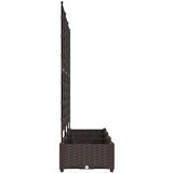  Vrtna saksija 3 pcs Smeđa 120 x 40 x 125,5 cm Plastika | shoptok.hr