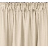  Curtain CARMENA color creamy style classic dragon tape transparent 7.5 cm with fringe 3 cm braid 150x270 HOMEDE | shoptok.hr