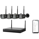 Pametan sistem za nadzor + 4x kamere sa 2K+ senzorom, napajanje 12V, IP65, Wi-Fi | Eponuda.com