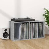  Kutija za pohranu vinilnih ploča boja betona 71x34x36 cm drvena | Eponuda.ba