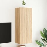 vidaXL Stenska TV omarica sonoma hrast 40,5x30x102 cm inženirski les Cene