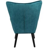 XXXL Fotelj Z Oporo Za Glavo Luke, Turkizna, Pravi Les | Shoptok.si
