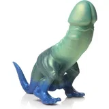 - Jurassic Cock Dinosaur Dildo - Green & Blue