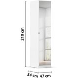 home24 OMARA S KLASIČNIMI VRATI, bela | Shoptok.si