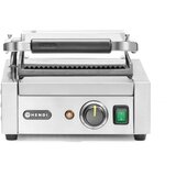 Hendi kontaktni roštilj - jednostruki, rebrasti vrh i glatko dno, 230V/1800W, 310x375x(H)216mm | Eponuda.com