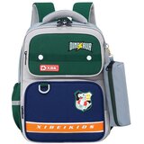  ruksak i pernica s motivom Dinosaura 16L - plavo/zeleni | Shoptok.si