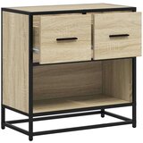 vidaXL Noćni ormarić Sonoma hrast 60x31x60cm Konstruirano drvo i metal | shoptok.hr