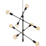 QAZQA Industrijska viseča svetilka črna 8-light - Sydney Cene