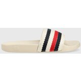 Tommy Hilfiger Natikači TOMMY ESSENTIAL POOL SLIDE ženski, bela barva, FW0FW07151 | Shoptok.si