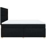  Krevet s oprugama i madracem crni 200x200 cm od tkanine | shoptok.hr