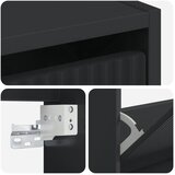  Ormar za cipele na zidu ARNHEM 71 x 17 x 86 cm Crna - Crna | shoptok.hr