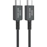Ven-Dens Kabel za prijenos podataka i punjenje (USB Type - C na USB Type - C) - 1.8m - 60W - Crna | shoptok.hr