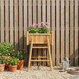  Vrtni saksija s držačem Prirodna 50 x 38 x 74 cm Bambus | Eponuda.com