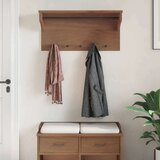 vidaXL Stenski obešalnik za plašče "SANDNES" 87x30x42 cm les borovega | Shoptok.si