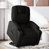 Maison Chic Relax naslanjač - Stol s funkcijo vstajanja črno blago, (22040357) | Shoptok.si