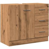 vidaXL Omarica za umivalnik artisian hrast 63x30x54 cm inženirski les | Shoptok.si