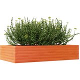  Vrtna sadilica voštano smeđe boje 110x60x23 cm od borovine | shoptok.hr