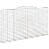  Lučne gabionske košare 9 kom 400x30x220/240cm pocinčano željezo | shoptok.hr