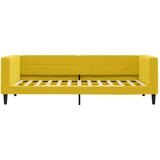  Dnevni krevet na razvlačenje žuti 100 x 200 cm baršunasti | shoptok.hr