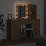  Toaletni stol 3 pcs Smeđa 40 x 41 x 135 cm Konstruirano drvo | shoptok.hr