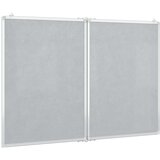  Magnetna bijela ploča sklopiva 100 x 80 x 1,7 cm aluminijska | shoptok.hr