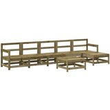  Vrtna sedežna garnitura 7-delna impregnirana borovina | Shoptok.si