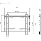 S Box stenski nosilec za TV PLB-2222F-2 črn PLB-2222F-2 | Shoptok.si