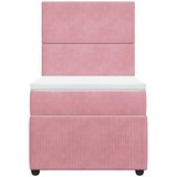  Box spring krevet s madracem ružičasti 90x200 cm baršunasti | shoptok.hr