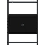  Noćni ormarić zidni crni 35 x 30 x 51 cm konstruirano drvo | shoptok.hr