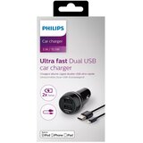 Philips DLP2357V/10 -Auto punjač 2xUSB/12V + USB/lightning kabl | Eponuda.com