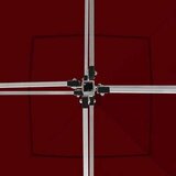  Profesionalni šotor za zabave aluminij 3x3 m vinsko rdeč | Shoptok.si