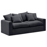 Kave Home Antracitno siva lanena sedežna garnitura 240 cm Nora – | Shoptok.si