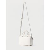 Calvin Klein Ročna torbica 'BOLD CK ELONGATED' bela | Shoptok.si