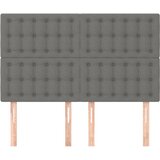 Uzglavlje tamno sivo 144x5x118/128 cm tkanina | Eponuda.com