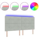  LED vzglavnik Svetlo siva 100 cm Žamet, (22051336) | Shoptok.si