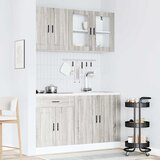  Set kuhinjskih ormarića od 4 dijela "Porto" sivi, inženjerski drvo Sonoma | shoptok.hr