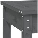  Vrtna klupa s 2 sjedala siva 159,5x44x45 cm masivna borovina | shoptok.hr