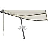  Automatska tenda sa senzorom za vjetar LED 400 x 300 cm krem Cijene