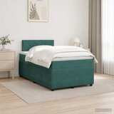  Boxspring krevet s madracem Tamnozelena 120 x 190 cm Baršun | shoptok.hr
