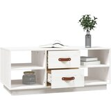  Stolić za kavu bijeli 100 x 50 x 41 cm od masivne borovine | shoptok.hr