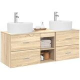  Set ormarića za kupaonicu 3 kom. Hrast sonoma | shoptok.hr