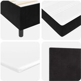  Postelja z vzmetnico z vzmetnico Črna 180 x 200 cm Žamet, (5000141870) | Shoptok.si