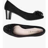 GOODIN Black pumps with a decorative beaded brooch | shoptok.hr