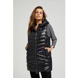 Moodo Women's quilted vest - black Cene