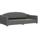 vidaXL Raztegljiva postelja temno siva 100x200 cm blago, (20792432) Cene